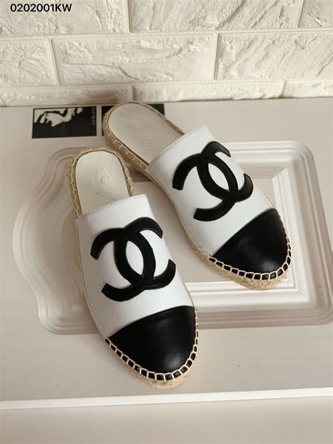 chanel home slippers|chanel espadrilles for cheap.